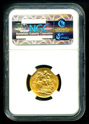 1909 P Australia Edward VII Gold Coin Sovereign NGC