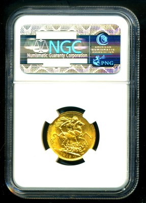 1915 S AUSTRALIA GOLD COIN SOVEREIGN * NGC MS 61 RARE  