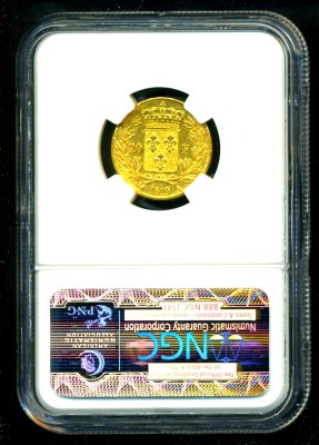 1819 A FRANCE LOUIS XVIII GOLD COIN 20 FRANCS * NGC GEM  