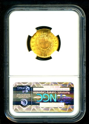 1873 M ITALY GOLD COIN 20 LIRE * NGC MS 63 * SCARCE GEM  